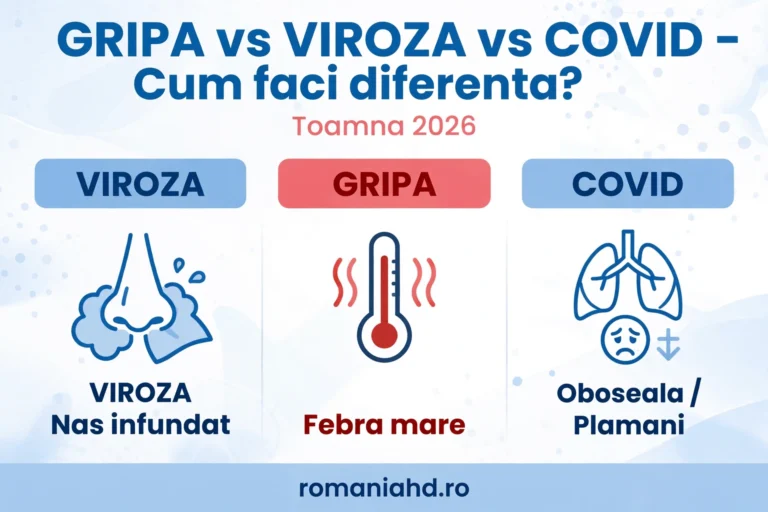Gripa vs Viroza vs COVID - cum faci diferenta dupa simptome toamna 2026